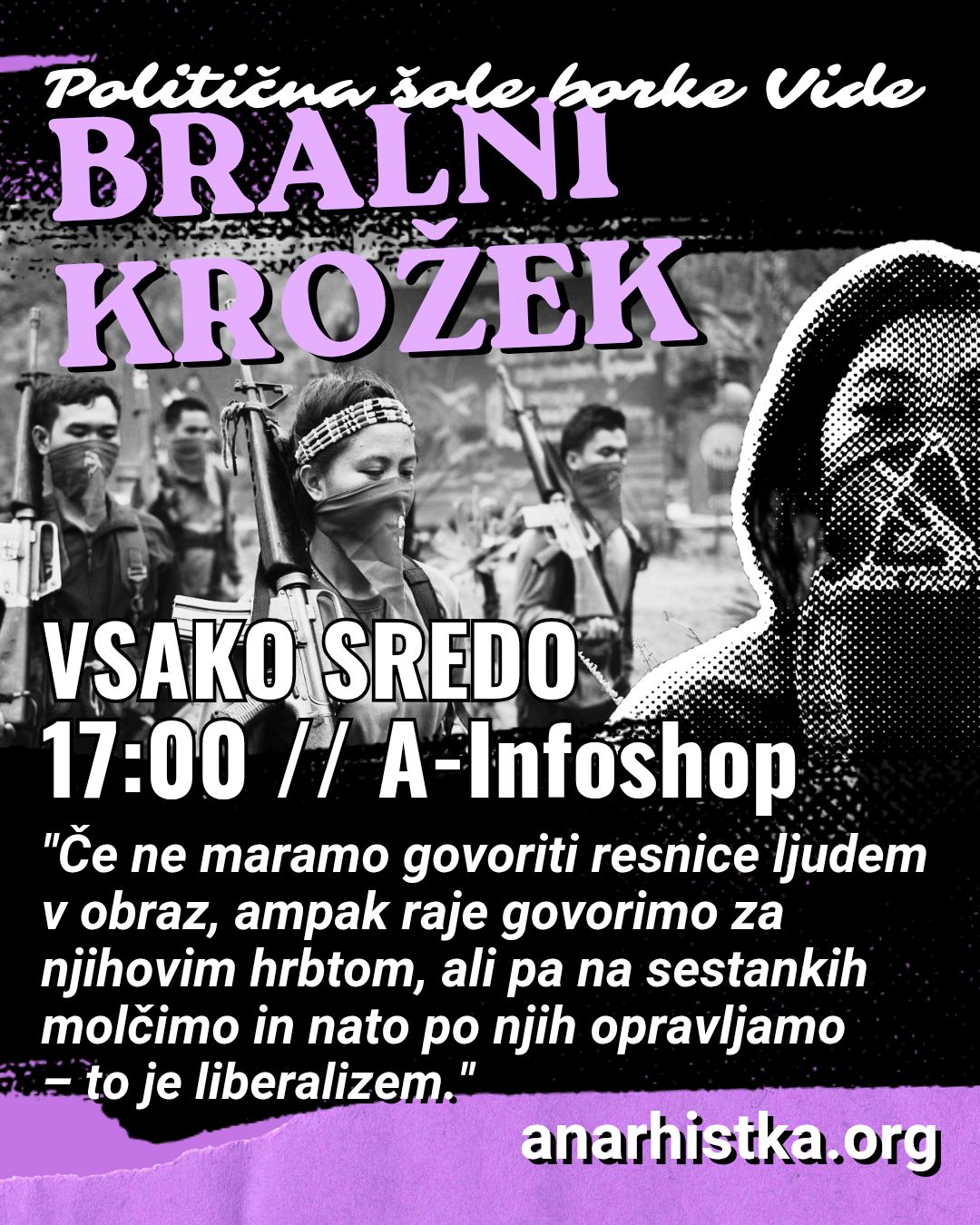 Bralni krožek – Politična šola borke Vide: Boj proti liberalizmu - Mao Zedong