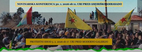 Protest: STOP VOJNI NAD KURDSKIMI IN DRUGIMI SKUPNOSTMI V SIRIJI