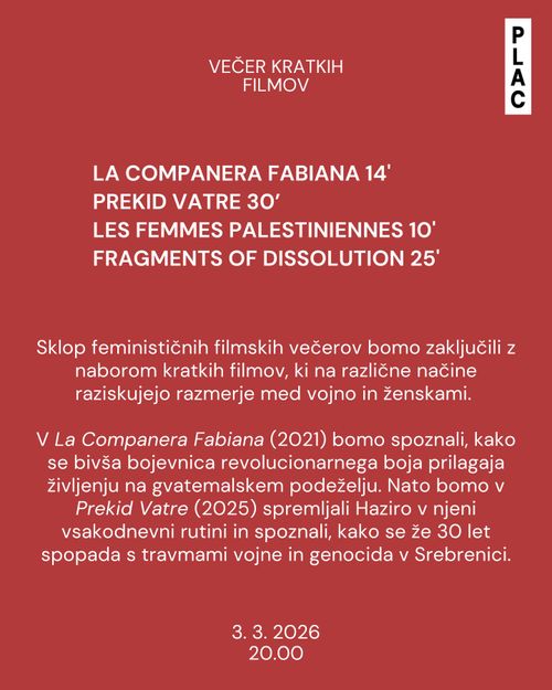Filmske projekcije: kratki feministični filmi