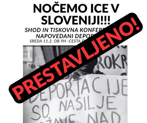 Protest: Nočemo ICE v Sloveniji!