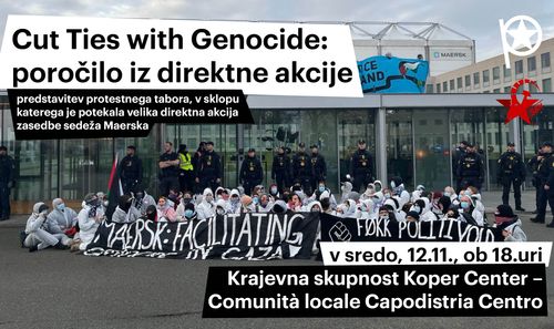 Cut Ties with Genocide //  poročilo iz direktne akcije