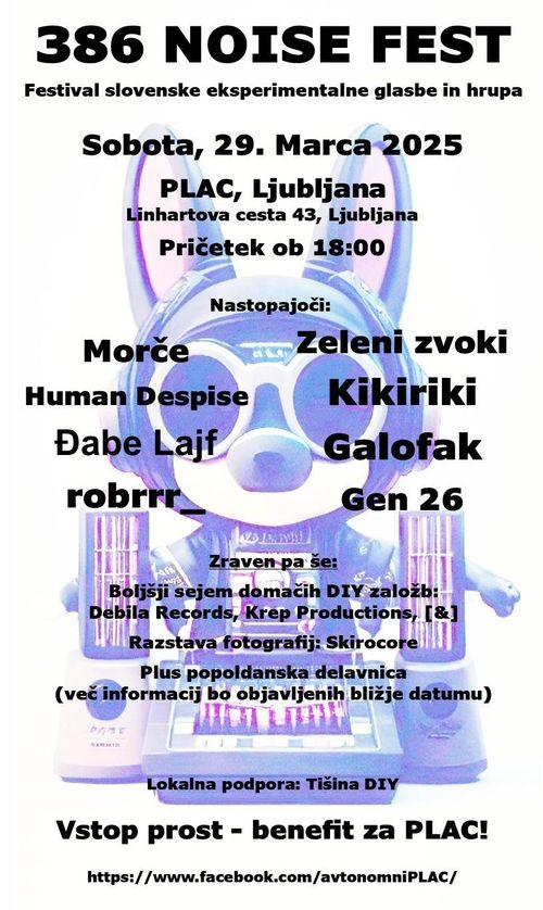 384 NOISE FEST // Festival slovenske eksperimentalne glasbe in hrupa