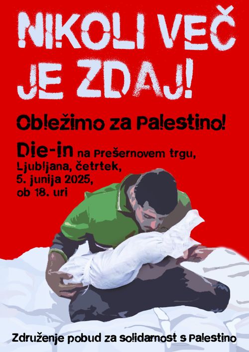 NIKOLI VEฤ JE ZDAJ! // obeleลพimo za Palestino!